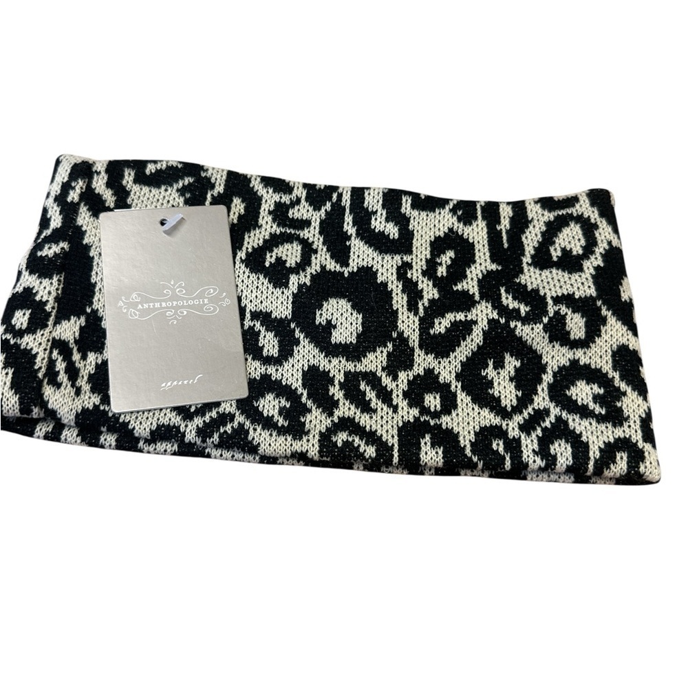 Anthropologie Knit Animal Print Ear Warmer Head Wrap NWT